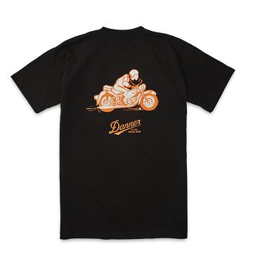 Danner Pocket T-Shirt 1970's Motorcycle Kleding Heren Zwart | NL5015UT