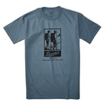 Danner T-Shirt Klassieke Wandelen Kleding Dames Blauw | NL4602FM